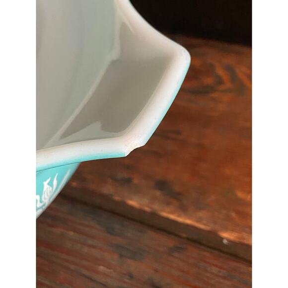 Vintage PYREX #444 Amish Butterprint Cinderella 4qt Mixing Bowl - Picture 5 of 11